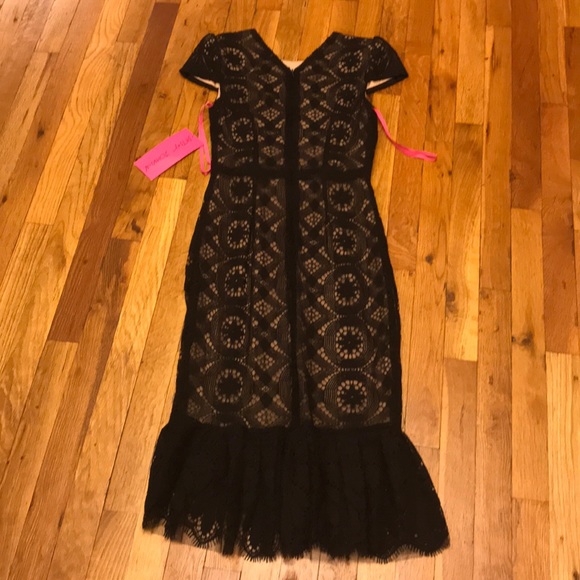 Betsey Johnson dress black lace NWT - Picture 4 of 8